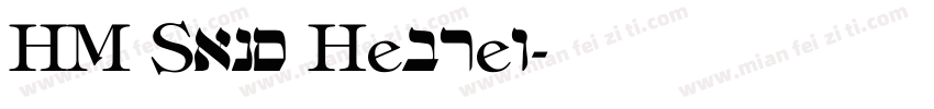HM Sans Hebrew字体转换